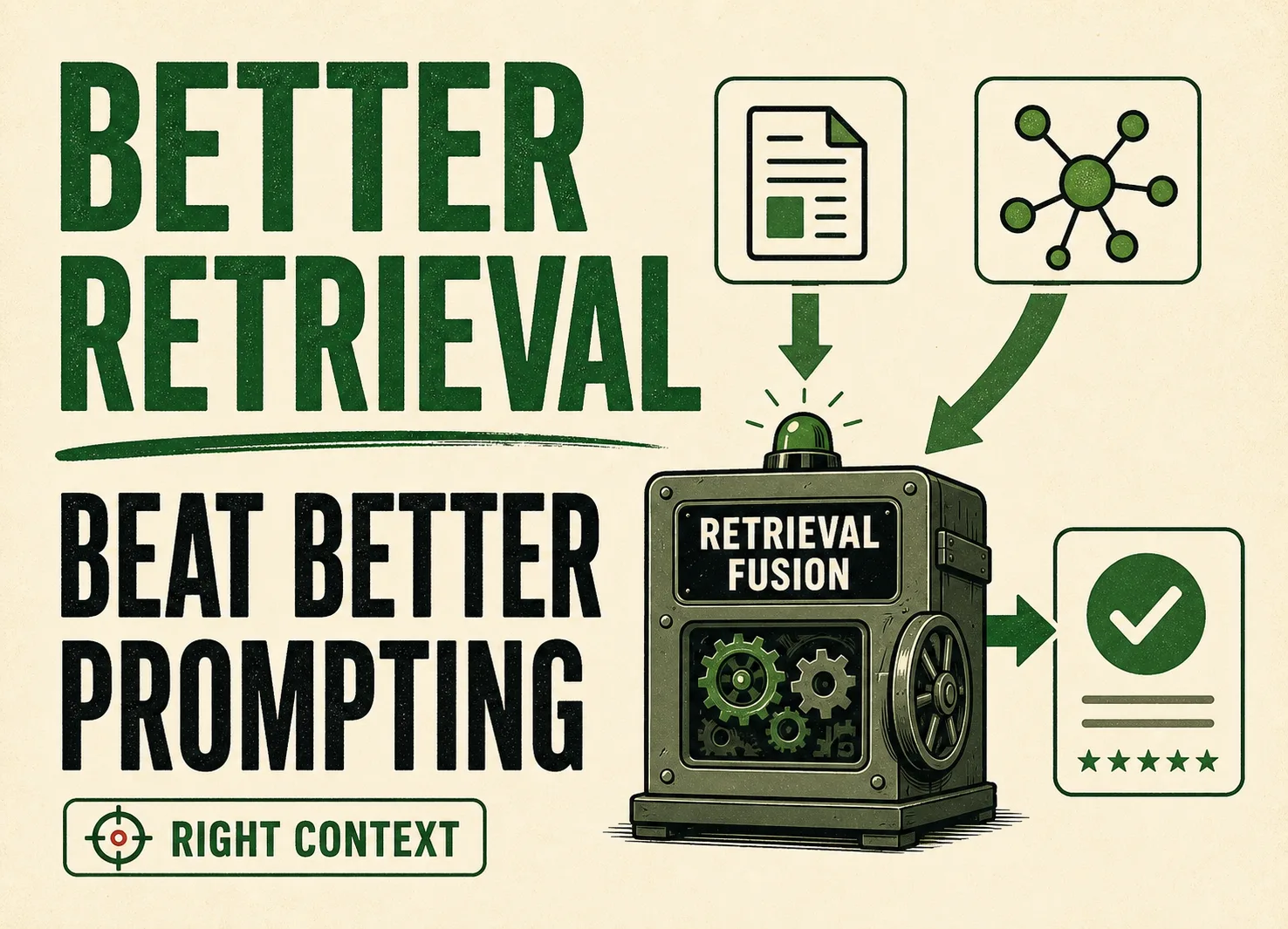 Better retrieval beat better prompting