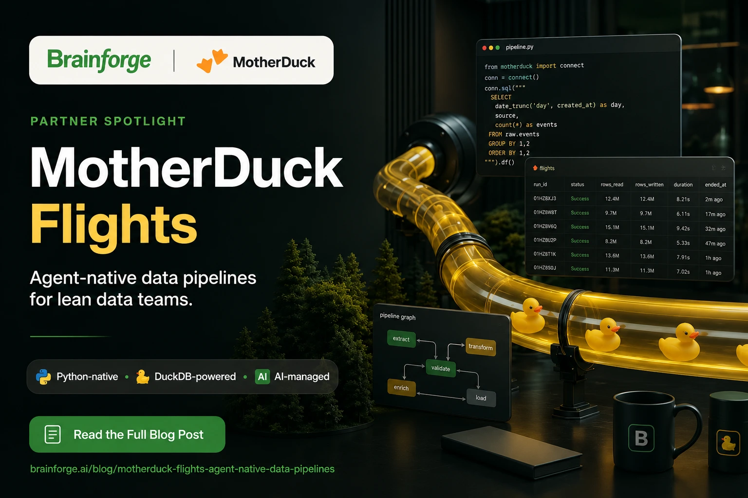 MotherDuck Flights: What Agent-Native Data Pipelines Mean for Your Team
